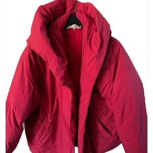 Free People Vibrant Red Ski Jacket
